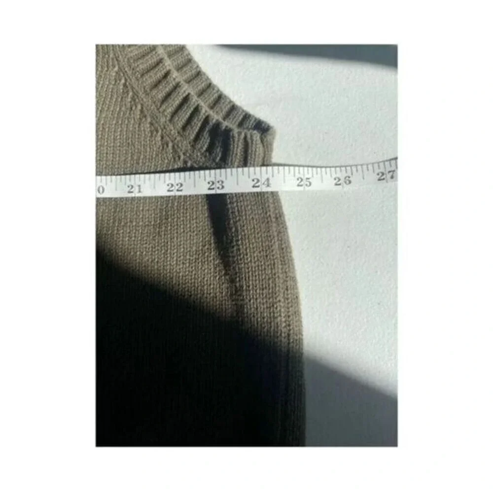 J. Crew Mens XL Olive Green 100%‎ Cotton V-Neck Knit Sweater Vest